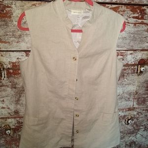 Mosaic beige vest
